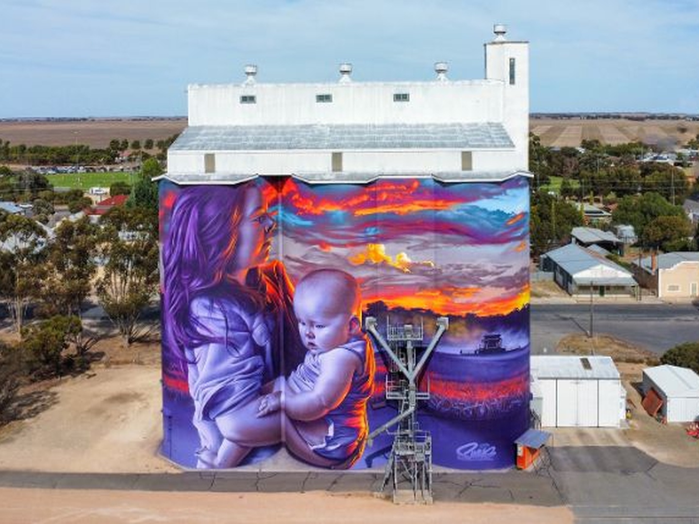 Lameroo silo art