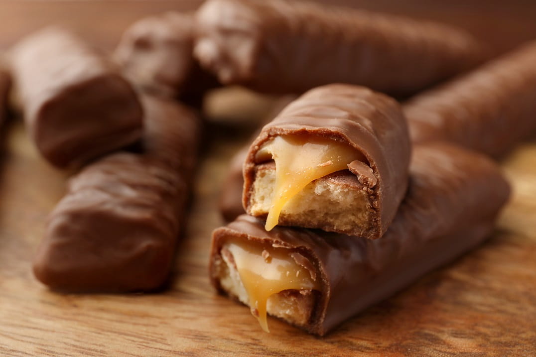 stack of chocolate countlines