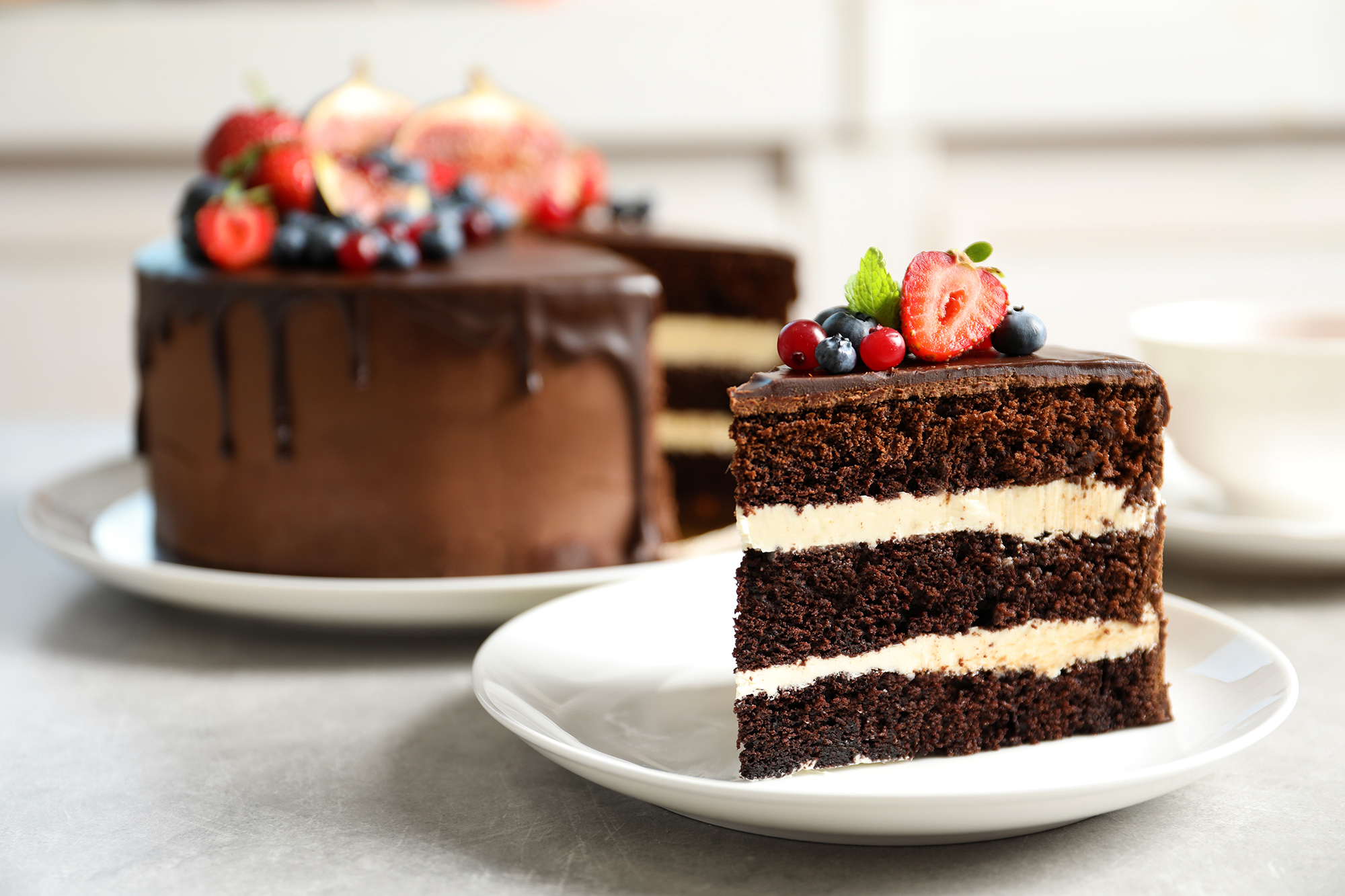 Cherry on Chocolate Cake