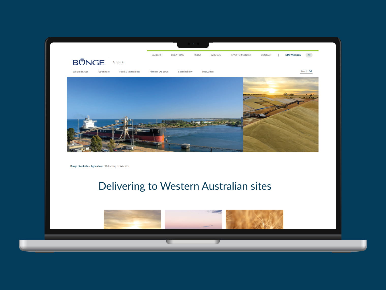 Bunge website WA information