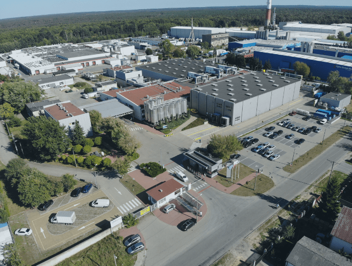 Zakład produkcyjny w Karczewie - widok z drona