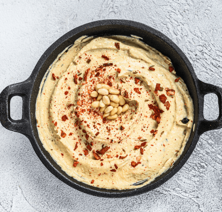 A bowl of vegetable paste