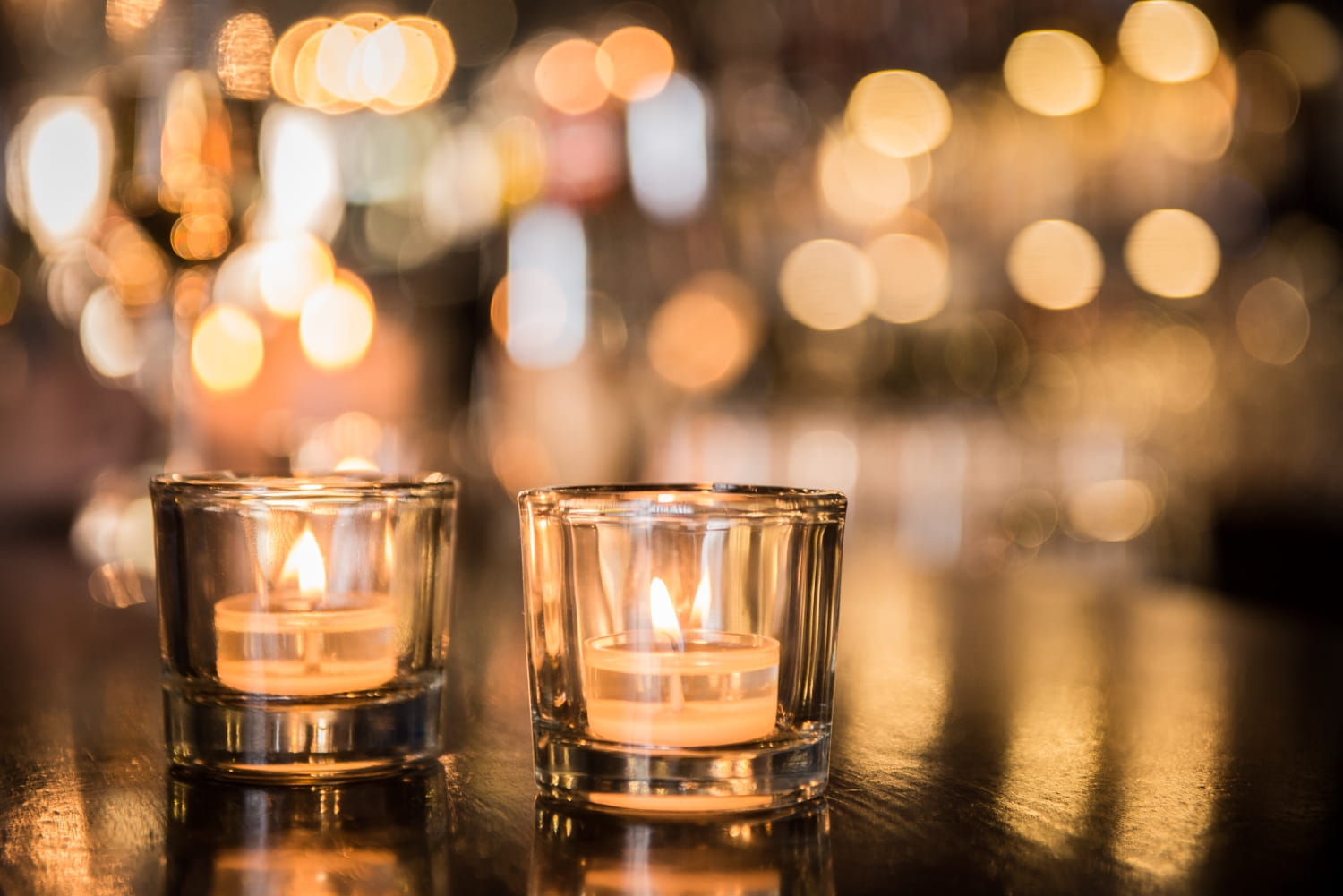 Candles burning