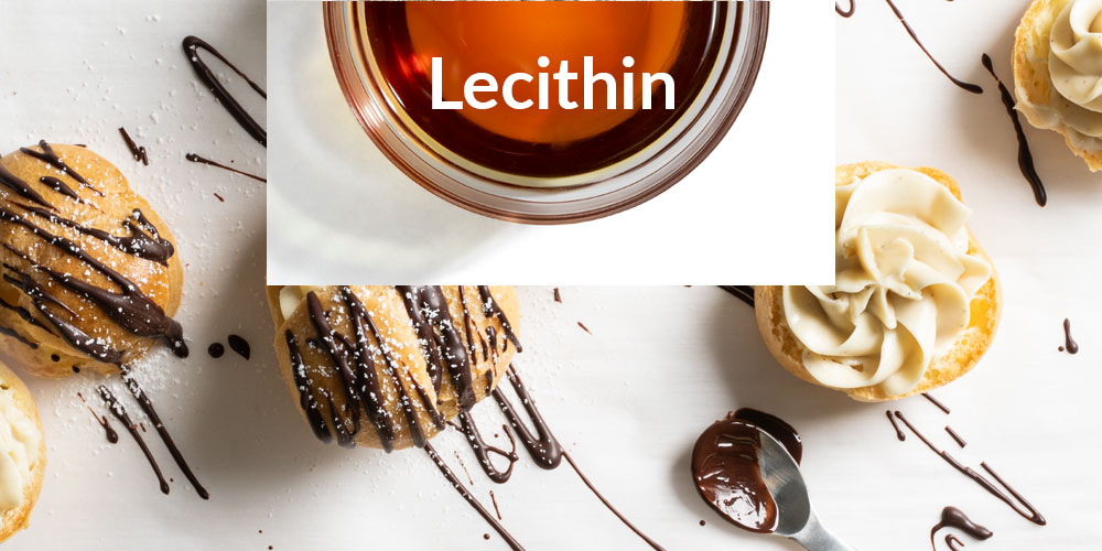 Bowl of Lecithin Surrounded by Puff Pastries