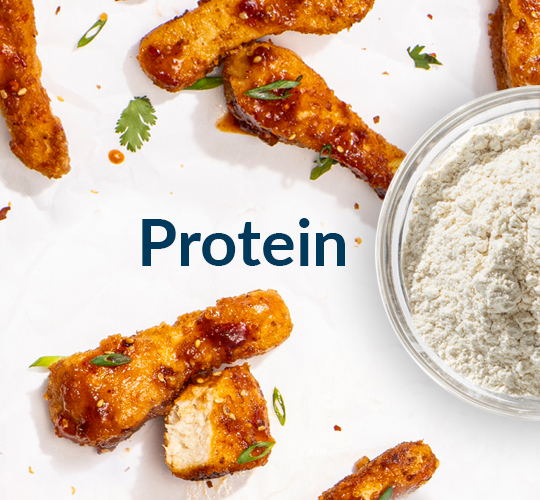 Protein Powder and Meatless chicken drummies