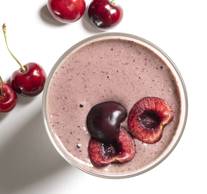 Soy Protein Based Cherry Flavored Smoothie
